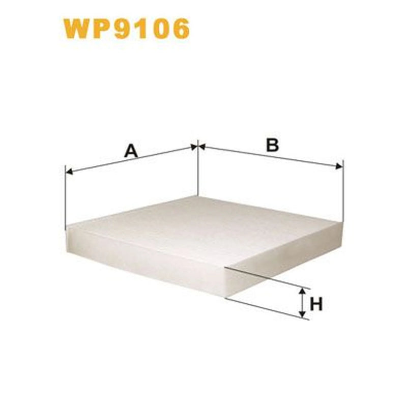 WIX Cabin Air Filter (Pollen Filter) WP9106