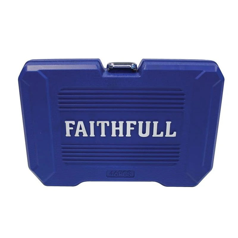 Faithfull 1/4in Drive Socket Set, 46 Piece - FAISOC1446MN