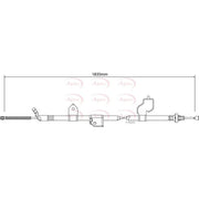 Apec Handbrake Cable Right Rear CAB1319