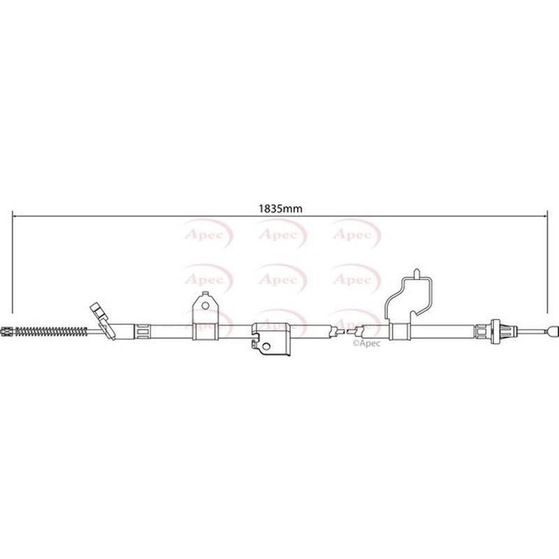 Apec Handbrake Cable Right Rear CAB1319