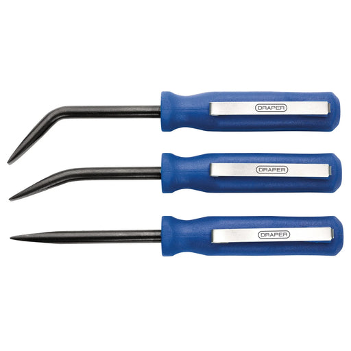 Draper Mini Pry Bar Set 125mm Blue 3 Piece