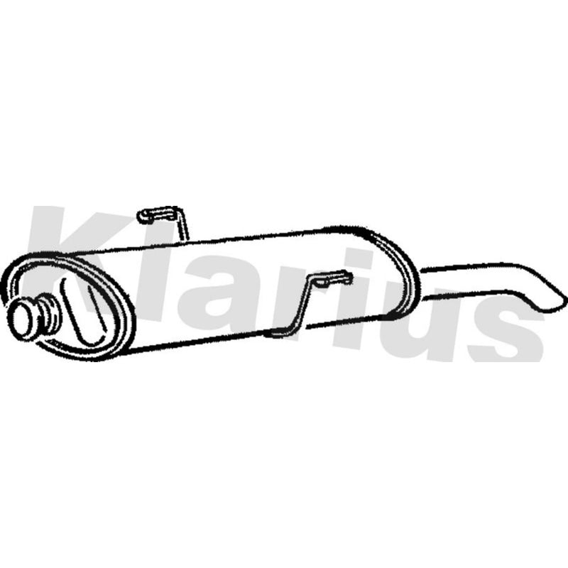Klarius Box With Tail Pipe Rear PG503H