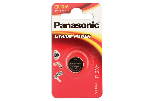 Panasonic Coin Cell Battery CR1616 3V 1pc x 12 - CPL