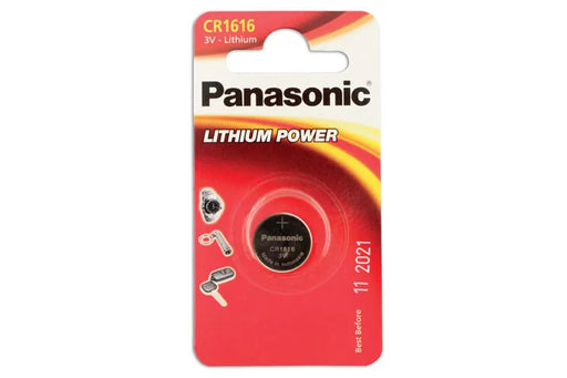Panasonic Coin Cell Battery CR1616 3V 1pc x 12 - CPL