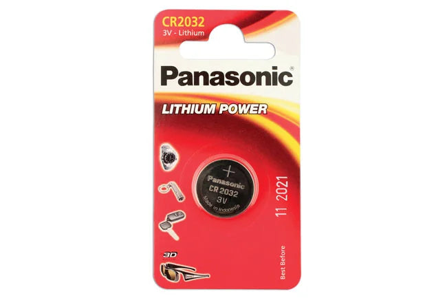 Panasonic Coin Cell Battery CR2032 3V (Box of 12) 1pc - CPL