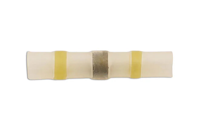 Connect Yellow Solder Type Heat Shrink Butt Connector 50pc - CPL