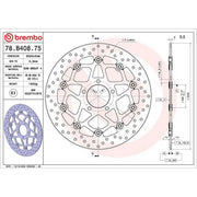 Brembo 2 x Floating Front Brake Disc Brake Discs 78B40875