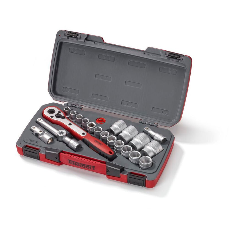 Teng Tools Socket Set MECCA PRO 1/2" Drive 21 Pieces