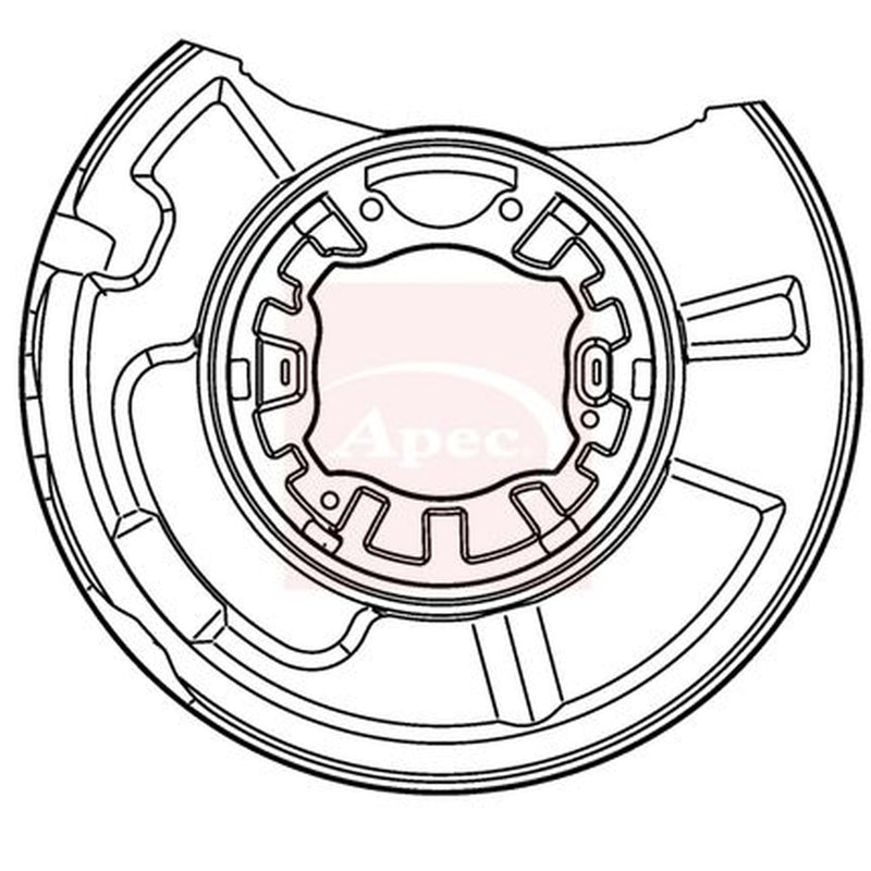 Apec Brake Disc Splash Guard Rear Left ASG1016