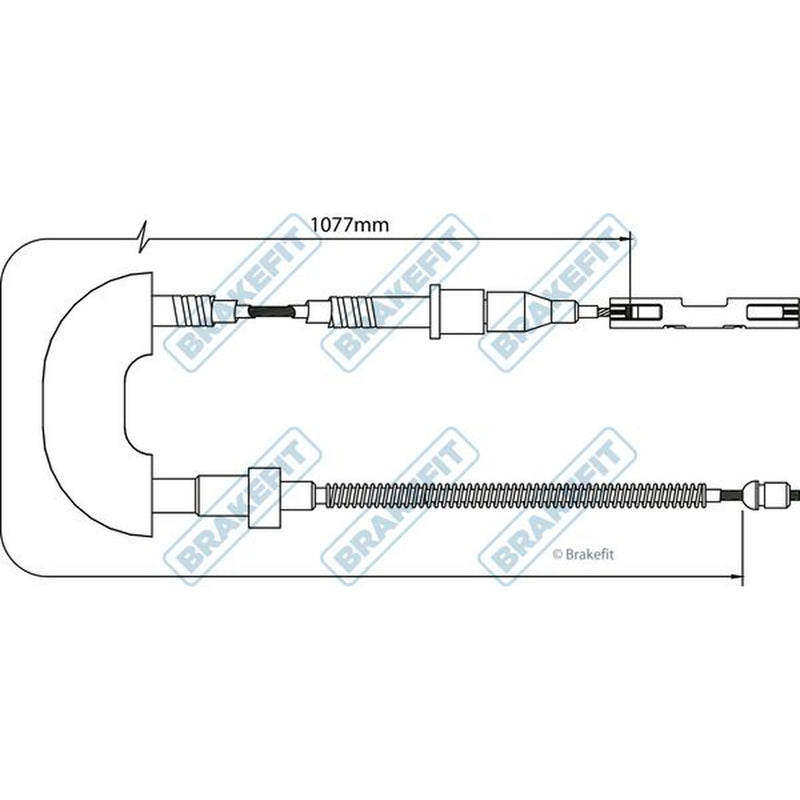 Apec Handbrake Cable Left Rear BBC3012