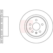 Apec 2 x Vented Rear Brake Discs DSK2563