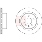 Apec 2 x Vented Rear Brake Discs DSK2563