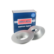Borg & Beck 2 x Solid Rear Brake Discs BBD5164