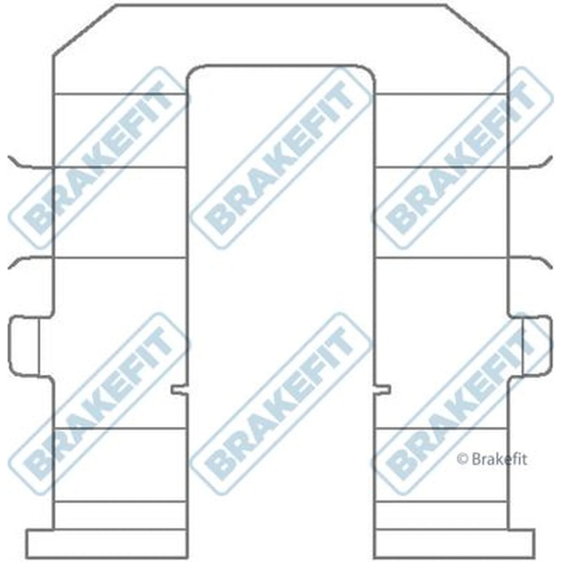 Apec Brake Pad Accessory Fitting Kit Rear BKT1332