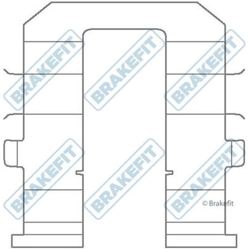 Apec Brake Pad Accessory Fitting Kit Rear BKT1332