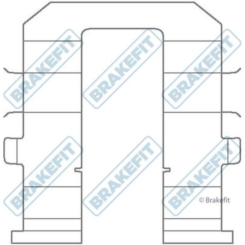 Apec Brake Pad Accessory Fitting Kit Rear BKT1332