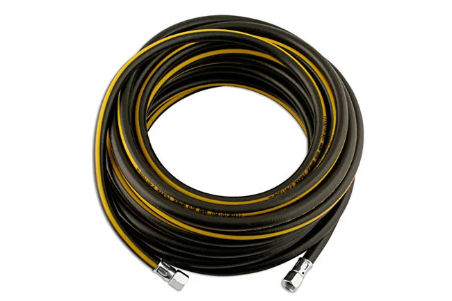 Connect Rubber Air Hose 10mm(3/8) C/W 3/8BSP Nipples 15m - CPL