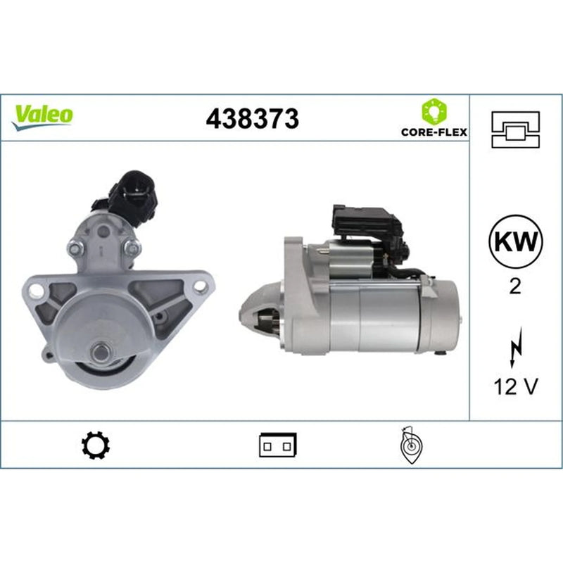 Valeo Starter Motor 12V 2kW 10 Teeth 438373
