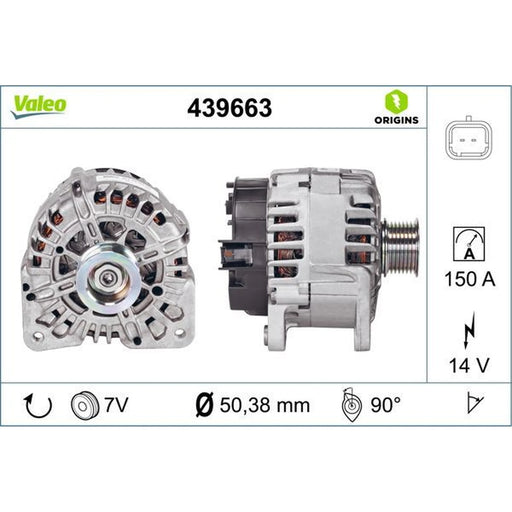 Valeo Car Alternator 12V 439663