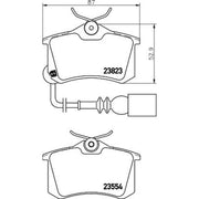 DON Rear Brake Pad Set PCP1416