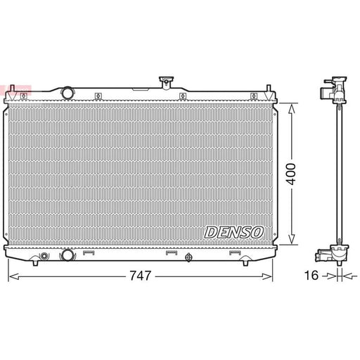 Denso Engine Radiator DRM40039