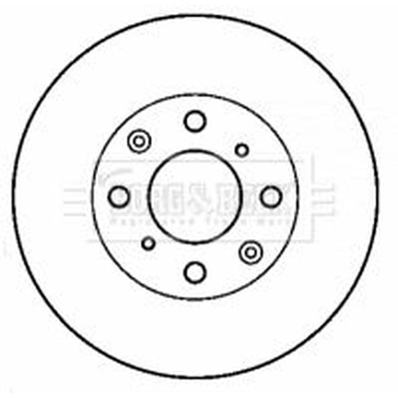 Borg & Beck 2 x Vented Front Brake Discs BBD4423