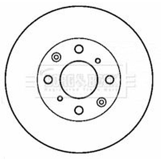 Borg & Beck 2 x Vented Front Brake Discs BBD4423
