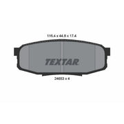 Textar Rear Brake Pad Set 2465301