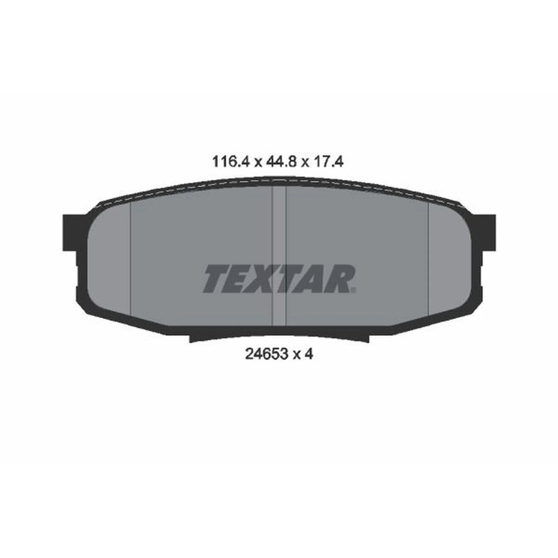 Textar Rear Brake Pad Set 2465301
