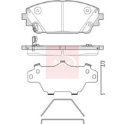 Apec Front Brake Pad Set PAD2356