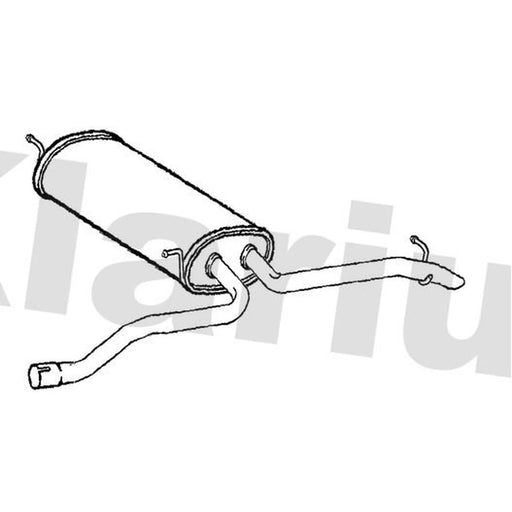 Klarius Box With Tail Pipe Rear SK146A