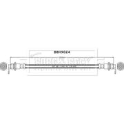 Borg & Beck Brake Hydraulic Hose Line Rear Left BBH9024