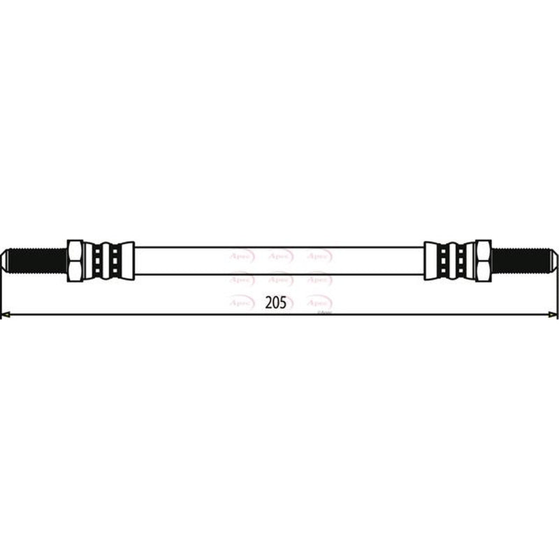 Apec Brake Hydraulic Hose Line Rear HOS3452