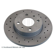 Blue Print 2 x Solid Rear Brake Discs ADL144347