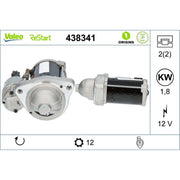 Valeo Starter Motor 12V 1.8kW 12 Teeth 438341