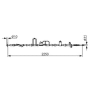 Bosch Handbrake Cable Rear 1 987 482 915
