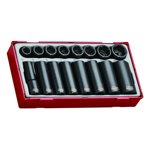 Teng Tools Impact Socket Set 1/2" Drive 16 Pieces TT9116N