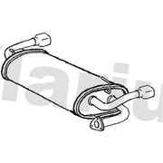 Klarius Box With Tail Pipe Rear RR335C