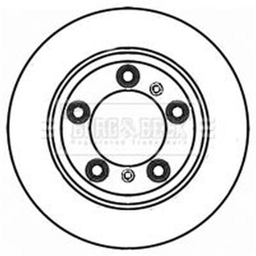 Borg & Beck 2 x Vented Rear Brake Discs BBD5837S