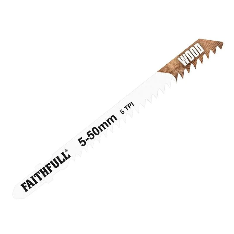 Faithfull Wood Jigsaw Blades Pack of 5 T144D - FAIJBT144D