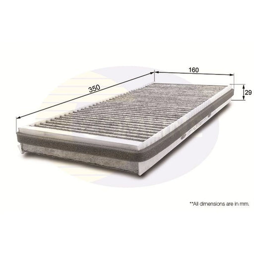Comline Cabin Air Filter (Pollen Filter) EKF114A