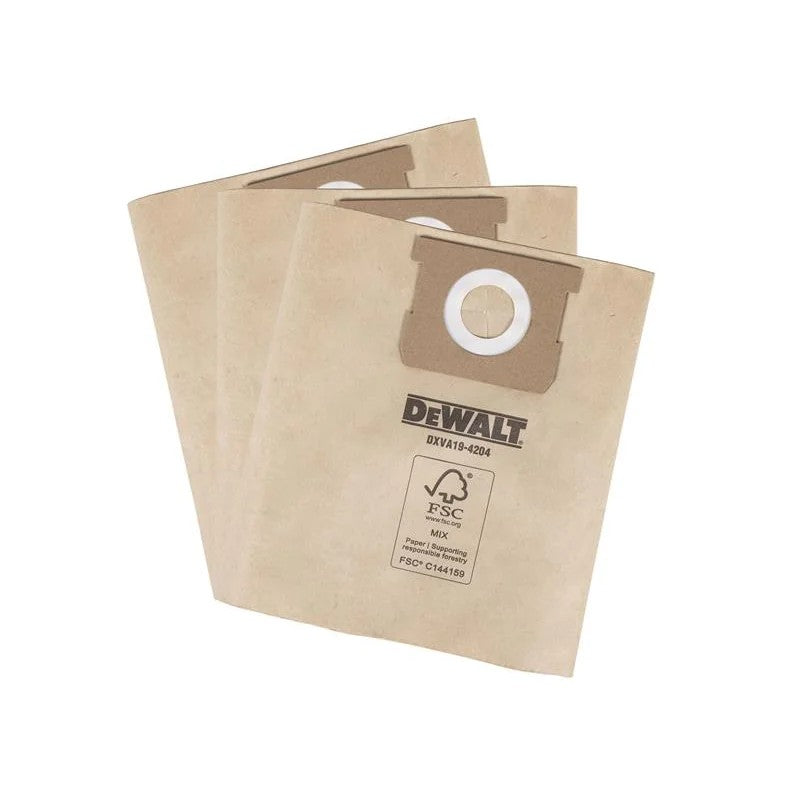 DEWALT Vacuum DXVA19-4204 Dust Bag (3 Pack) - DXVA19-4204