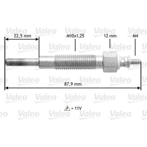 Valeo Diesel Engine Glow Plug 345157