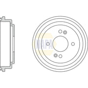 NAPA Brake Drum Assembly Rear NDR1056