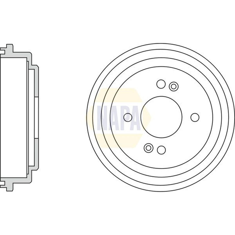 NAPA Brake Drum Assembly Rear NDR1056