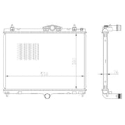 NRF Engine Radiator 550027