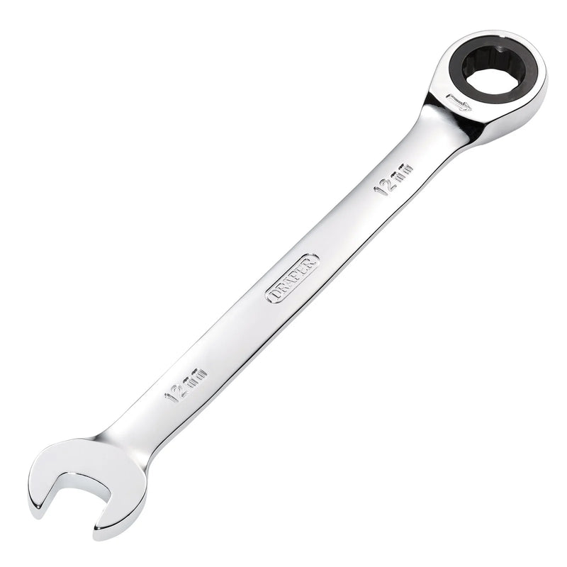 Draper Metric Ratcheting Combination Spanner - Multiple Length Options