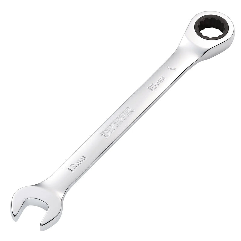 Draper Metric Ratcheting Combination Spanner - Multiple Length Options