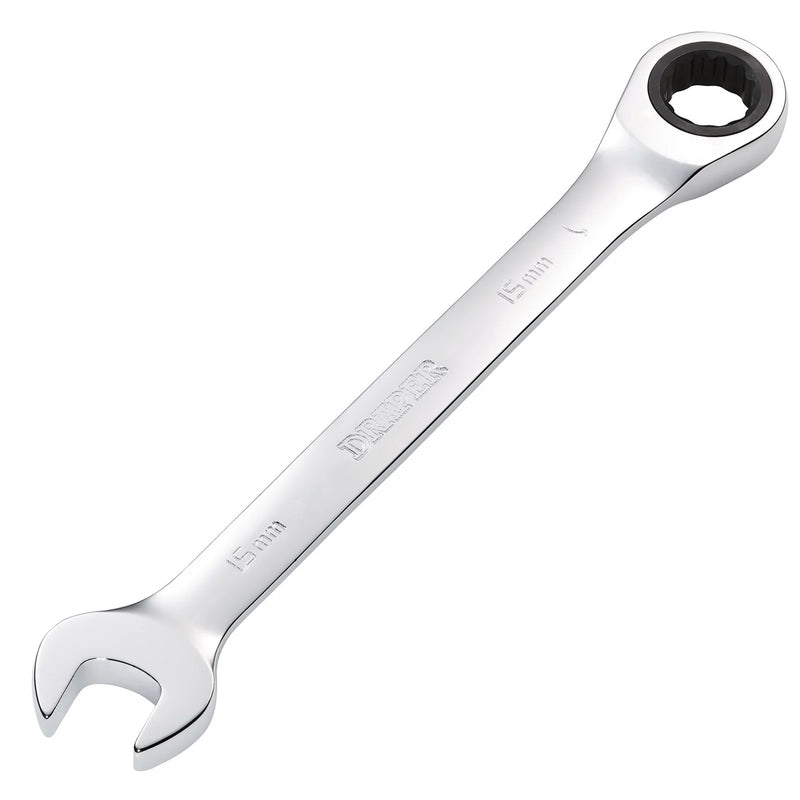 Draper Metric Ratcheting Combination Spanner - Multiple Length Options
