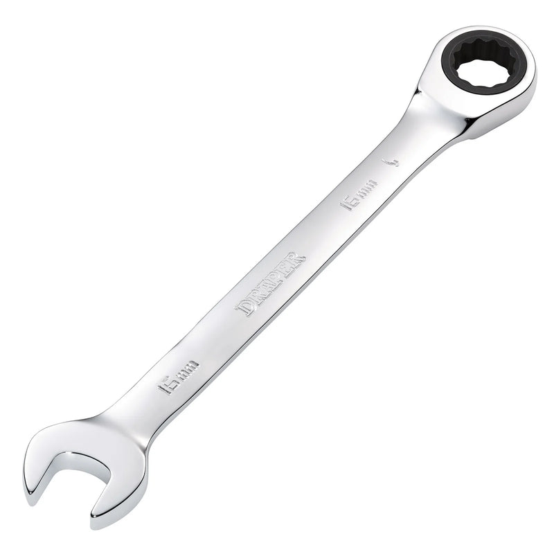 Draper Metric Ratcheting Combination Spanner - Multiple Length Options